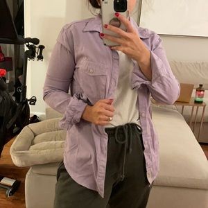 Aritzia - TNA - Sutter - purple button down - XS